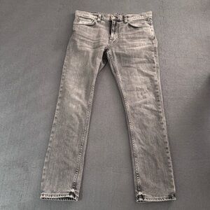 Nudie Jeans Lean Dean Slim Fit in Light Gray W31xL30